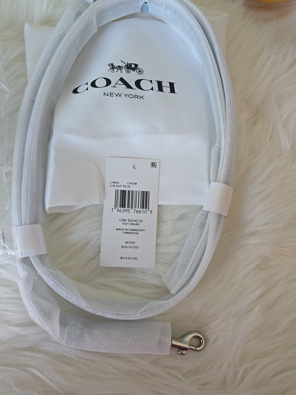 Coach NWT SOHO Light Blue Leather Mini Shoulder  25 Bag  A2579- CAN43 - Picture 5 of 17